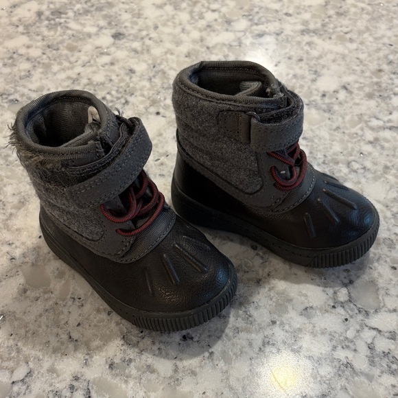 Carter's Black and Gray Kids Boots - Picture 1 of 1